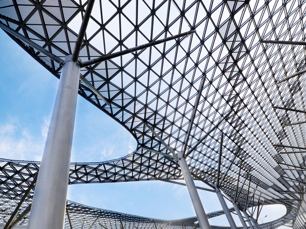Structural glass ceiling